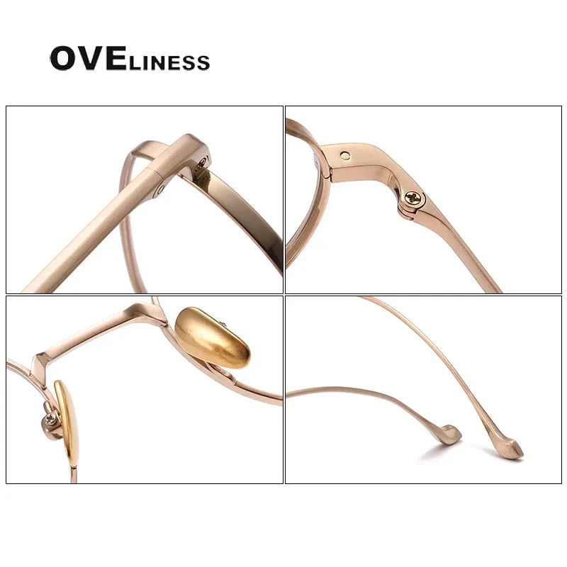 Oveliness Unisex Full Rim Oval Titanium Eyeglasses 0100