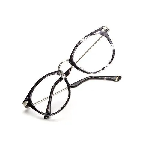 Oveliness Unisex Full Rim Round Tr 90 Titanium Alloy Eyeglasses 5844