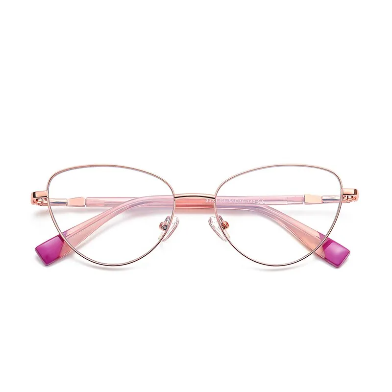 Oveliness Women's Full Rim Cat Eye Alloy Eyeglasses 3020