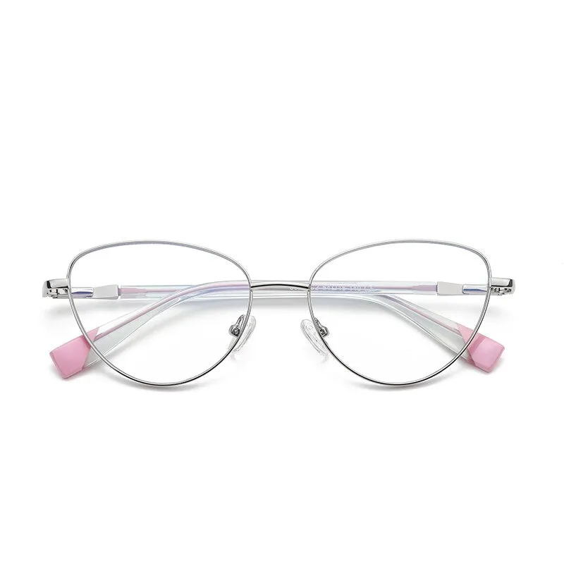 Oveliness Women's Full Rim Cat Eye Alloy Eyeglasses 3020