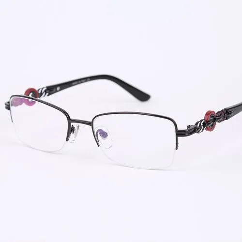 Oveliness Women's Semi Rim Square Alloy Eyeglasses Bv4097