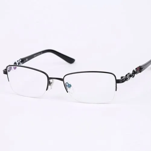 Oveliness Women's Semi Rim Square Alloy Eyeglasses Bv4097