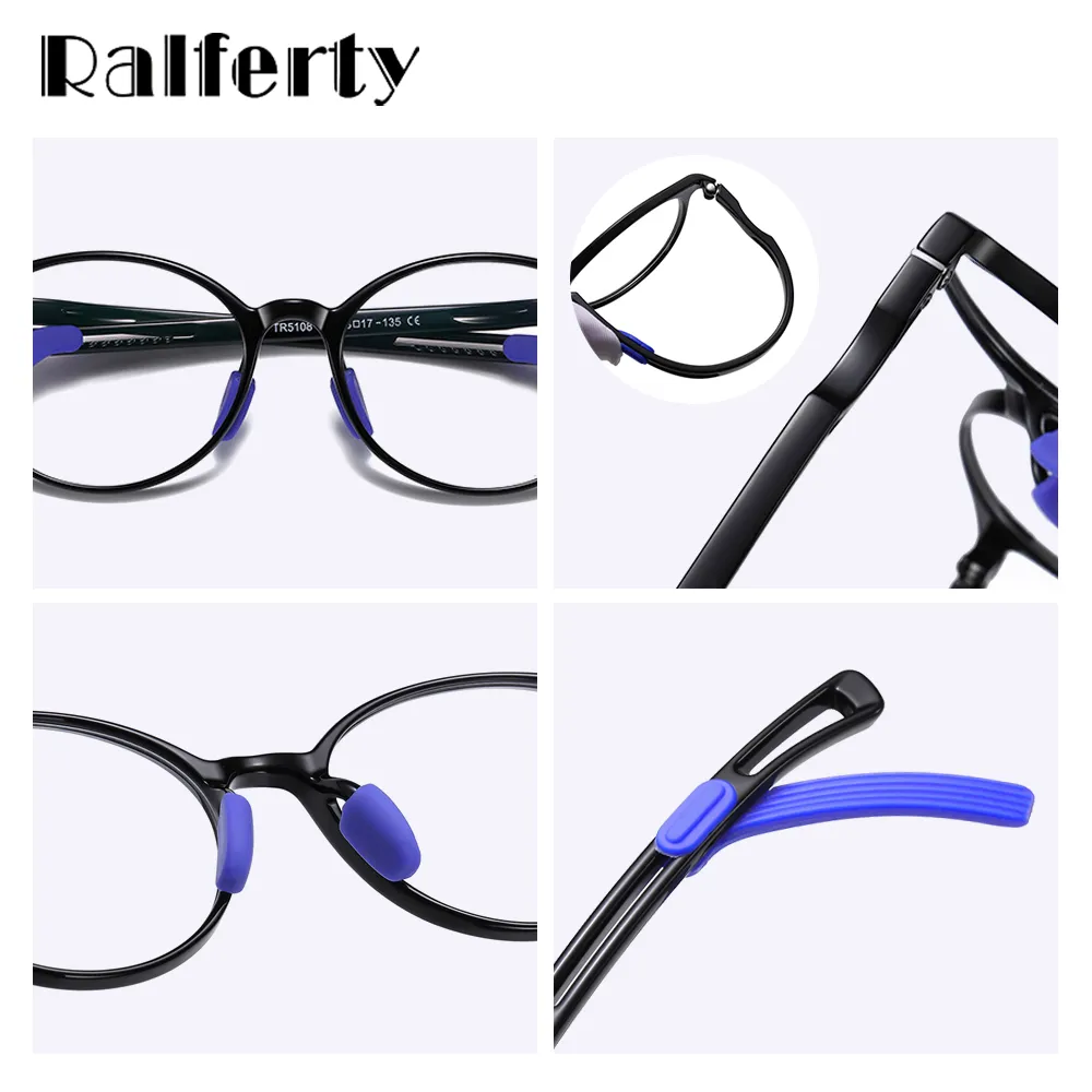 Ralferty Kids' Eyeglasses Ultra-Light Tr90 D5108