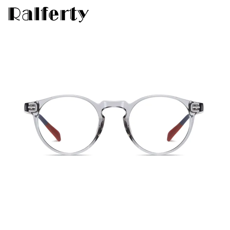 Ralferty Unisex Eyeglasses Round TR90 Anti Blue Light D2320