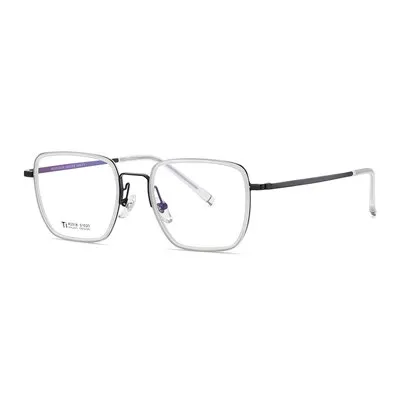 Ralferty Unisex Full Rim Square Titanium Acetate Eyeglasses Dt2318