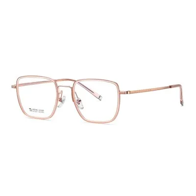 Ralferty Unisex Full Rim Square Titanium Acetate Eyeglasses Dt2318