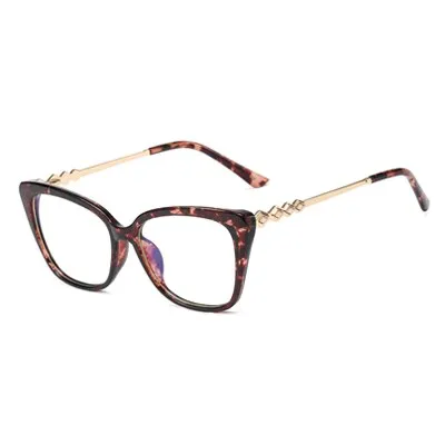 Ralferty Women's Eyeglasses Crystal Cat's Eye Anti Blue Light F95668