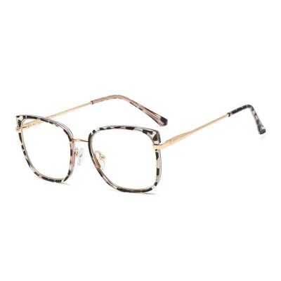 Ralferty Women's Eyeglasses Leopard Anti Blue Light TR90 F95618