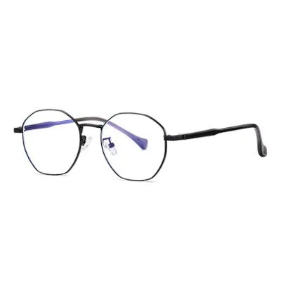 Ralferty Women's Full Rim Irregular Polygon Alloy Eyeglasses D218