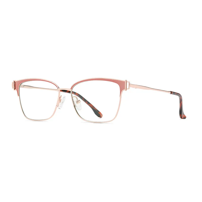 Ralferty Women's Full Rim Square Acetate Alloy Eyeglasses D8612