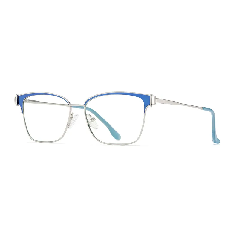 Ralferty Women's Full Rim Square Acetate Alloy Eyeglasses D8612