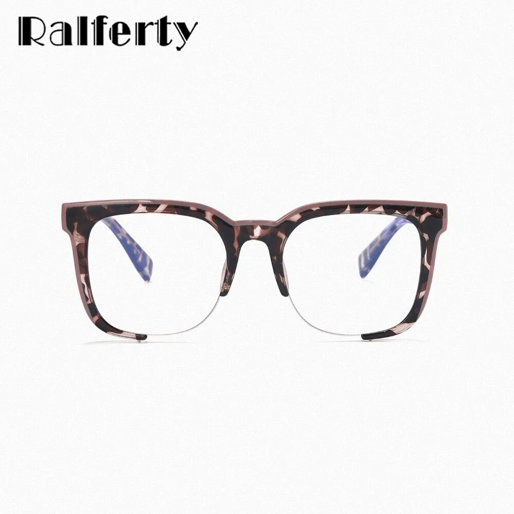 Ralferty Women's Full Rim Square Acetate Eyeglasses F82088