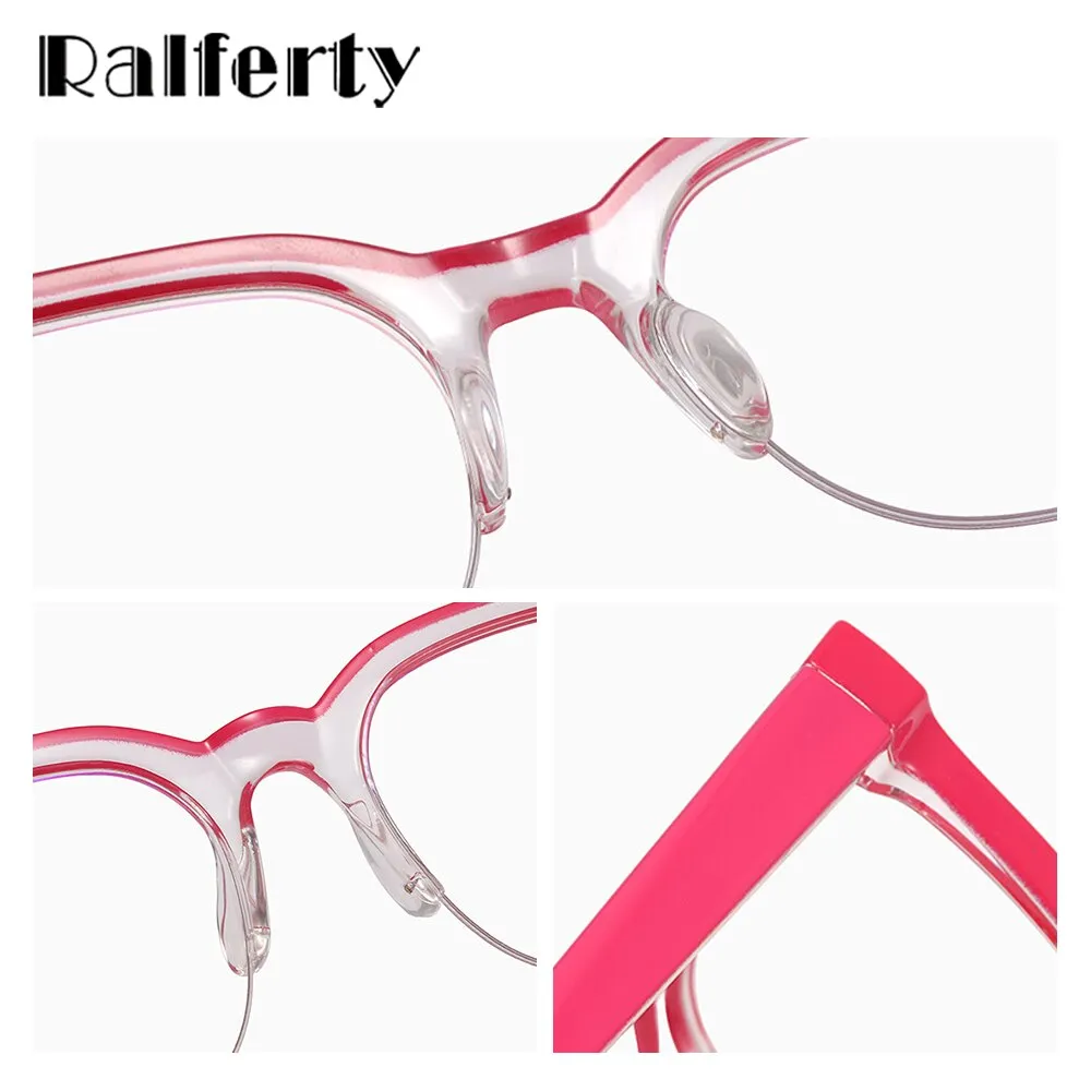 Ralferty Women's Full Rim Square Acetate Eyeglasses F82088