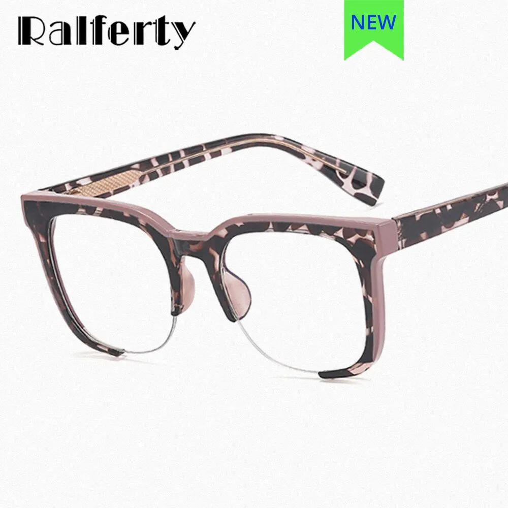 Ralferty Women's Full Rim Square Acetate Eyeglasses F82088