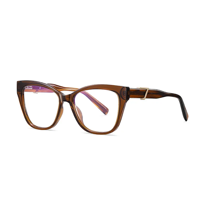 Ralferty Women's Full Rim Square Cat Eye Acetate Eyeglasses D909