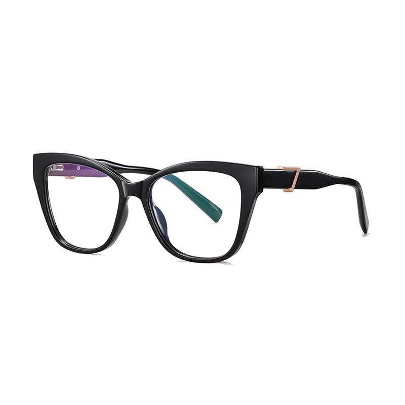 Ralferty Women's Full Rim Square Cat Eye Acetate Eyeglasses D909