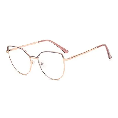 Ralferty Women's Full Rim Square Cat Eye Alloy Eyeglasses F91240