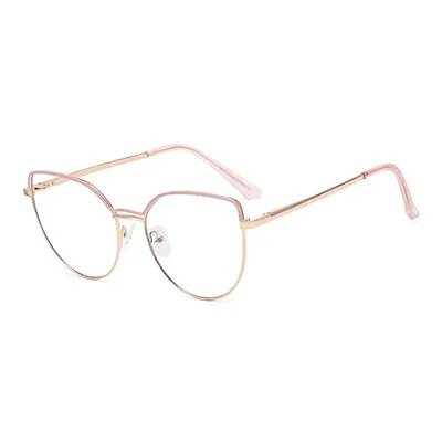 Ralferty Women's Full Rim Square Cat Eye Alloy Eyeglasses F91240