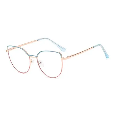 Ralferty Women's Full Rim Square Cat Eye Alloy Eyeglasses F91240