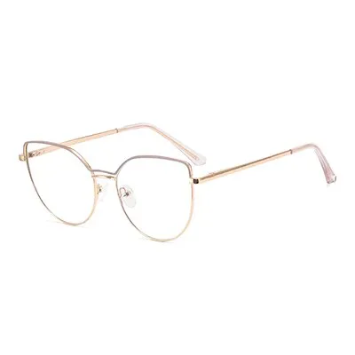 Ralferty Women's Full Rim Square Cat Eye Alloy Eyeglasses F91240