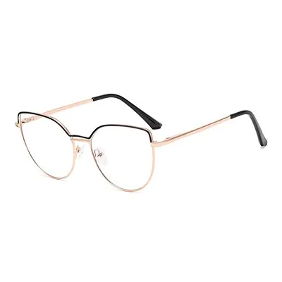 Ralferty Women's Full Rim Square Cat Eye Alloy Eyeglasses F91240