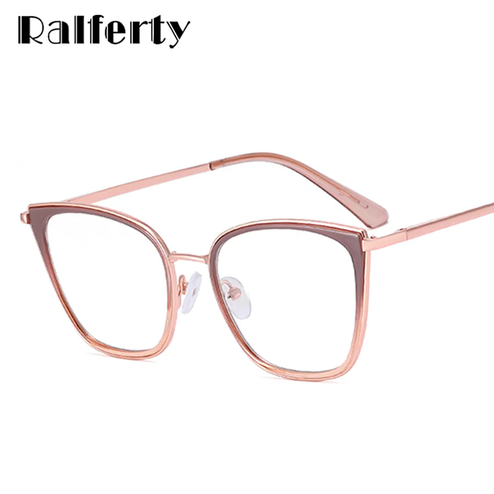 Ralferty Women's Full Rim Square Cat Eye Tr 90 Acetate Eyeglasses F82013