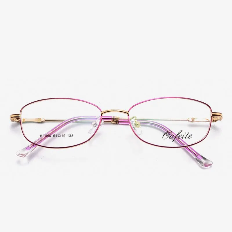 Reven Jate Full Rim Rectangle Eyeglasses Alloy Women's 050