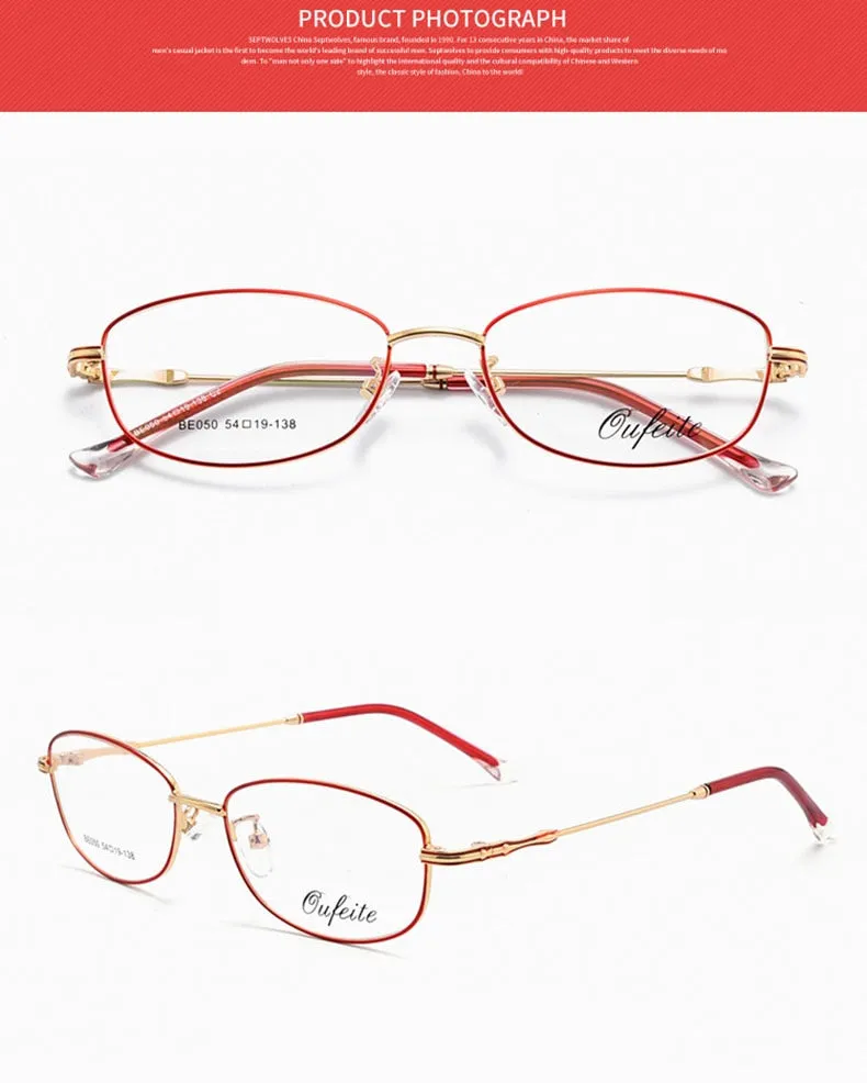 Reven Jate Full Rim Rectangle Eyeglasses Alloy Women's 050