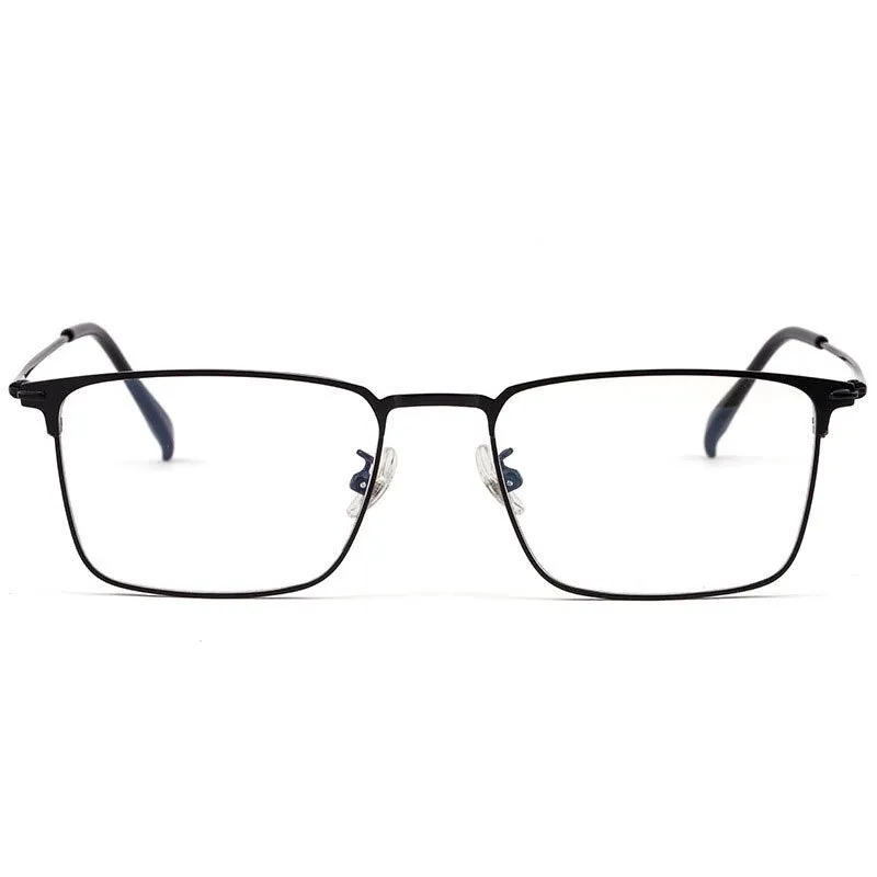 Reven Jate Men's Full Rim Square Alloy Eyeglasses 0606