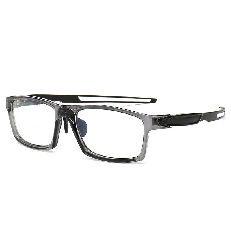 Reven Jate Men's Full Rim Square Tr 90 Aluminum Eyeglasses 6601