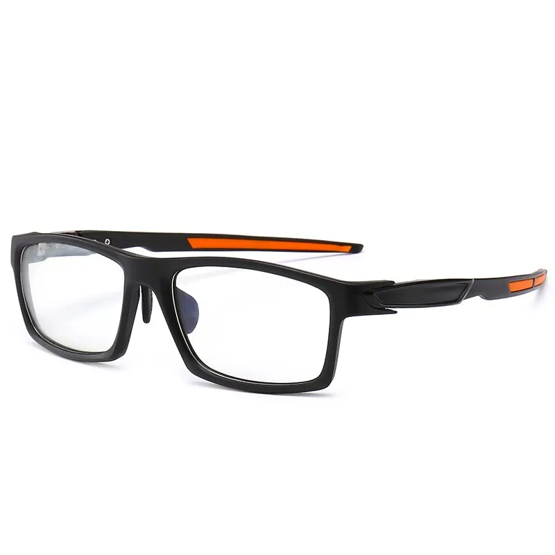 Reven Jate Men's Full Rim Square Tr 90 Aluminum Eyeglasses 6601