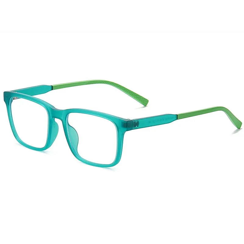 Reven Jate Unisex Children's Full Rim Square Tr 90 Silicone Eyeglasses 5105