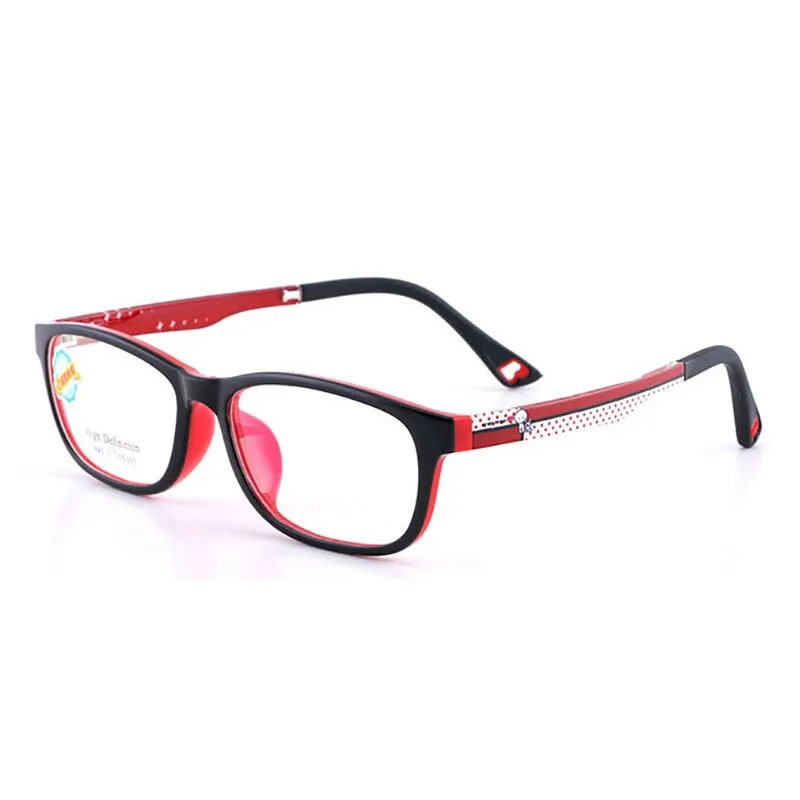 Reven Jate Unisex Children's Full Rim Square Tr 90 Silicone Eyeglasses 5683