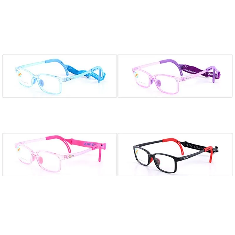 Reven Jate Unisex Children's Full Rim Square Tr 90 Silicone Eyeglasses 8537