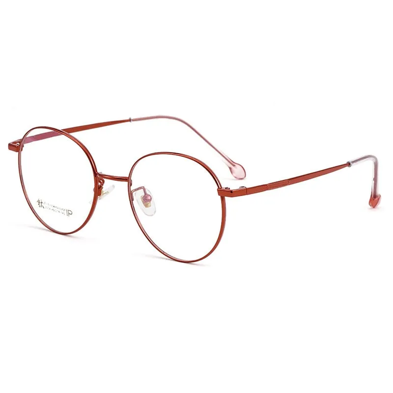 Reven Jate Unisex Eyeglasses 2054 Full Rim Eyewear Round Korean