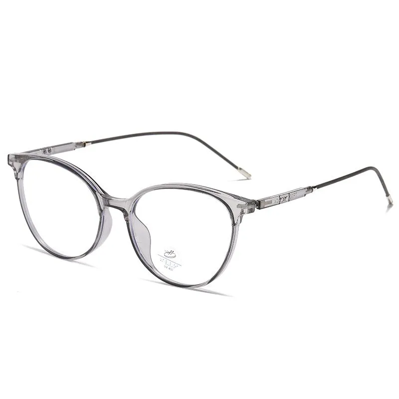 Reven Jate Unisex Full Rim Round Square Tr 90 Eyeglasses 81235