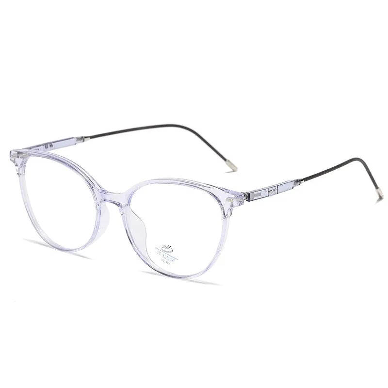 Reven Jate Unisex Full Rim Round Square Tr 90 Eyeglasses 81235