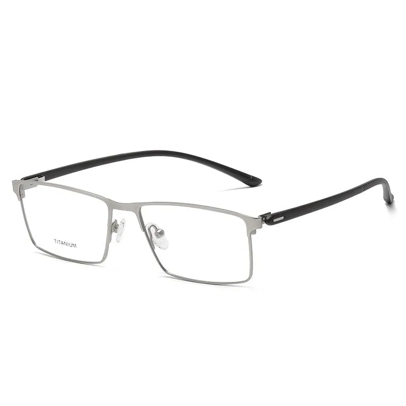 Reven Jate Unisex Full Rim Square Titanium Eyeglasses P8837