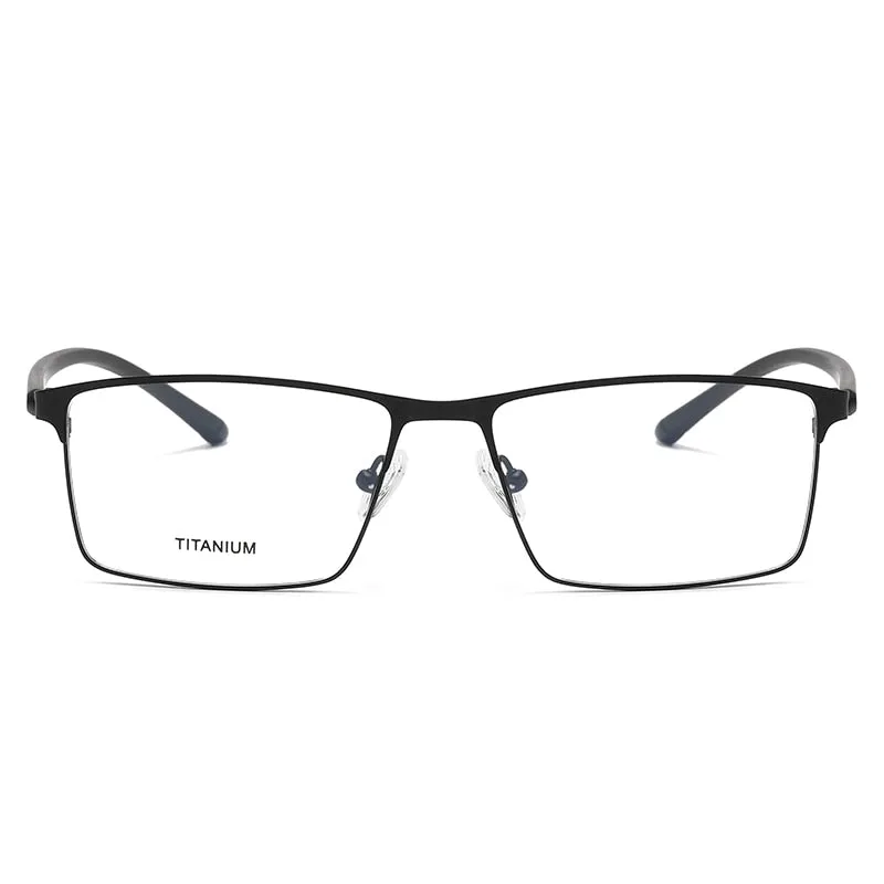 Reven Jate Unisex Full Rim Square Titanium Eyeglasses P8837