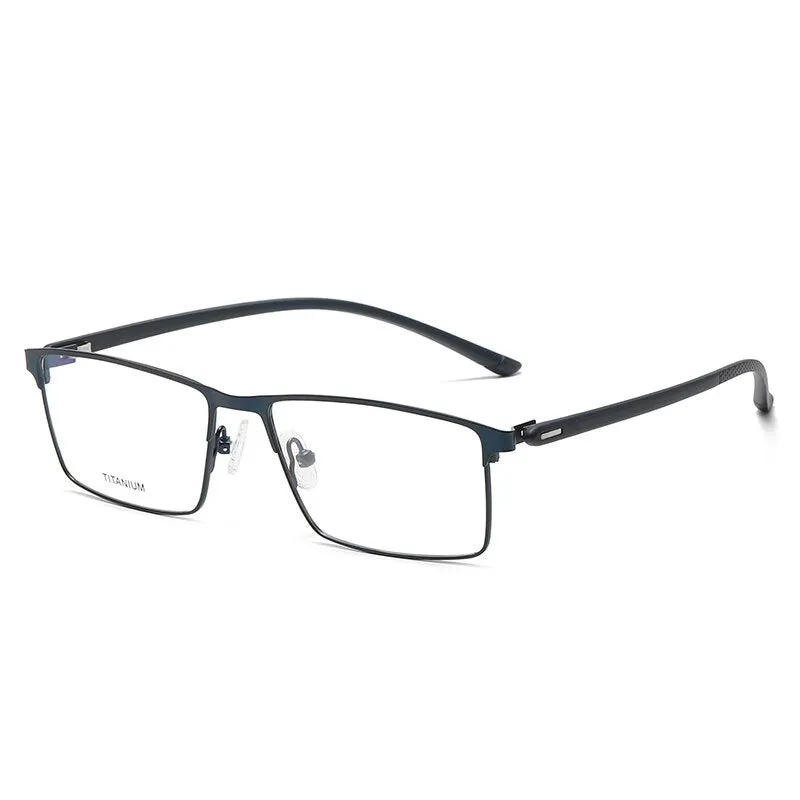 Reven Jate Unisex Full Rim Square Titanium Eyeglasses P8837