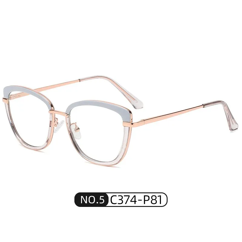 Reven Jate Women's Eyeglasses Wb609 Anti Blue Light Jelly Color