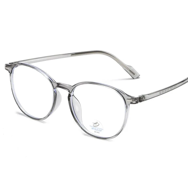 Reven Jate Women's Full Rim Round Square  Tr 90 Alloy Frame Eyeglasses 81267