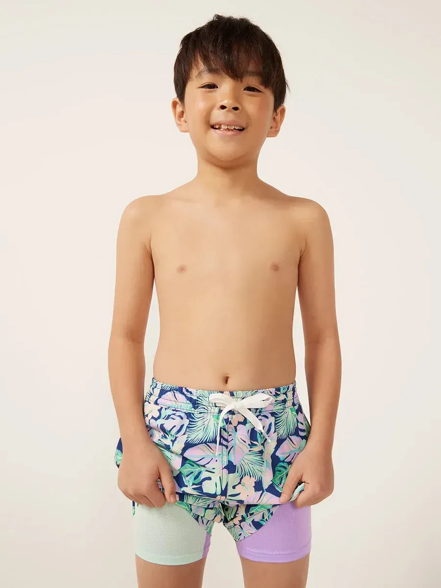 The Night Faunas (Boys Classic Lined Swim Trunk)