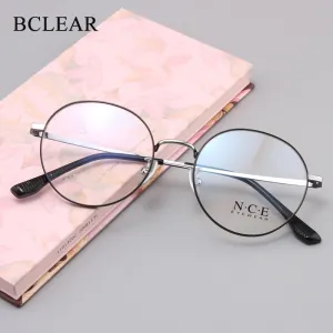 Unisex Round Full Rim Titanium Frame Eyeglasses Sc88312