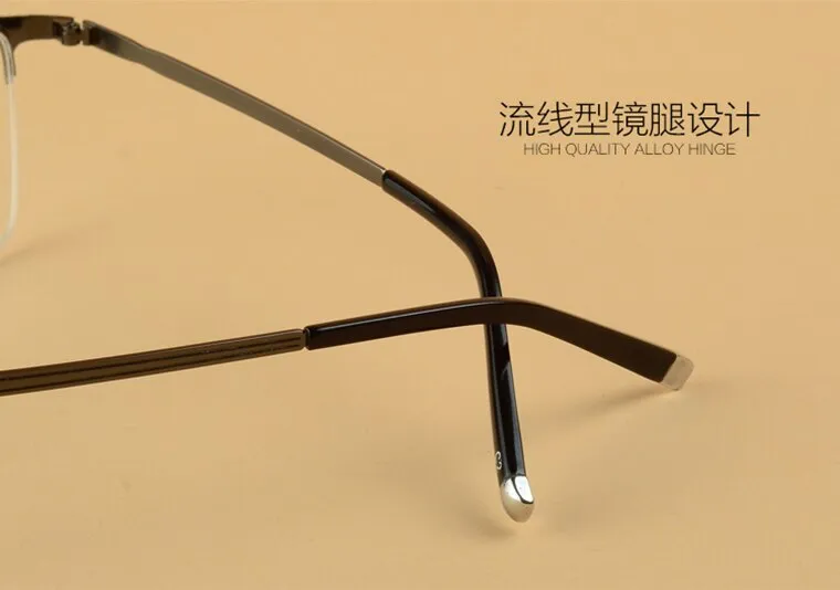 Unisex Semi Rim Alloy Frame Eyeglasses D805