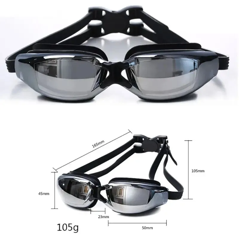 UV Waterproof Anti-fog Eyewear Swimwear Swim Diving Water Glasses Gafas Adjustable Swimming Goggles Women Men Swim Eyewear