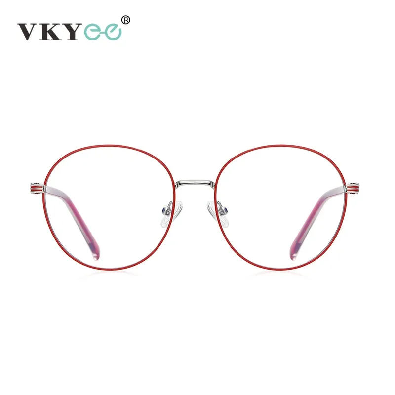 Vicky Women's Full Rim Round Alloy Reading Glasses 3071