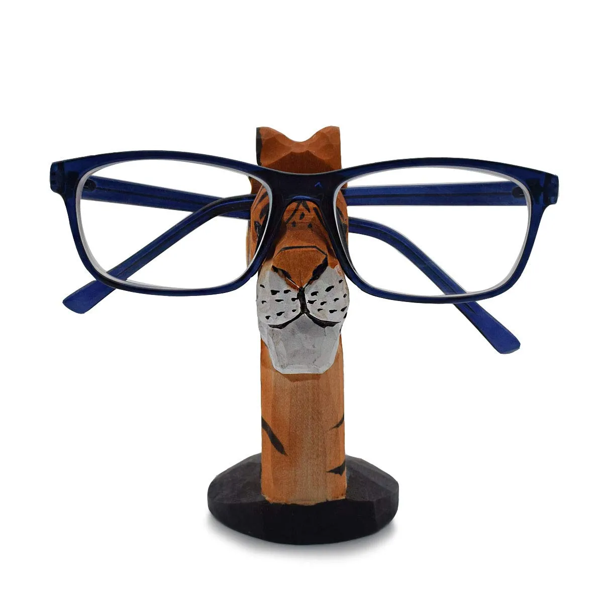 VIPbuy Handmade Wood Carving Eyeglasses Spectacle Holder Stand Sunglasses Display Rack Home Office Desk Décor Gift (Tiger)