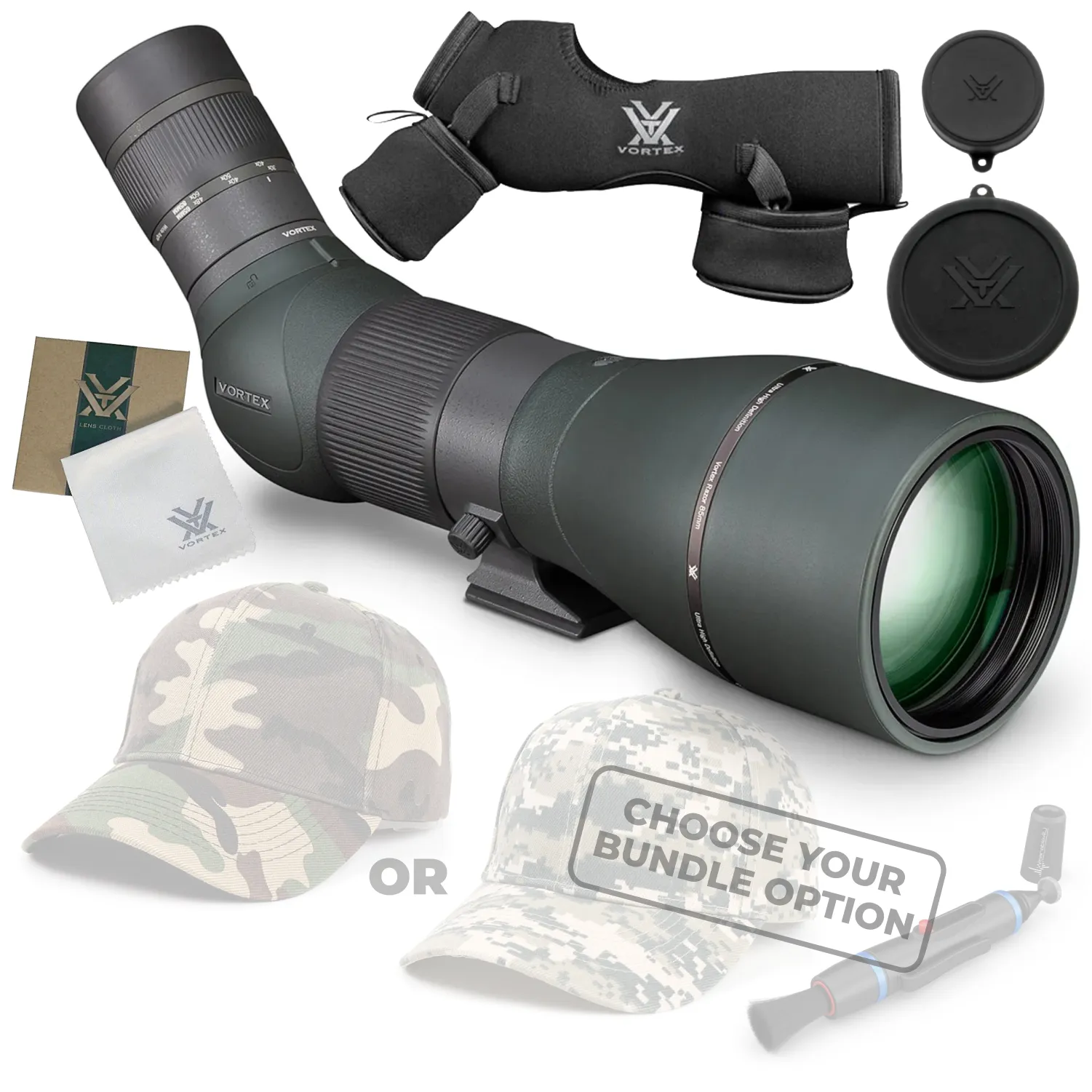 Vortex Optics Razor HD 27-60X85 (Angled) Spotting Scope (RS-85A)