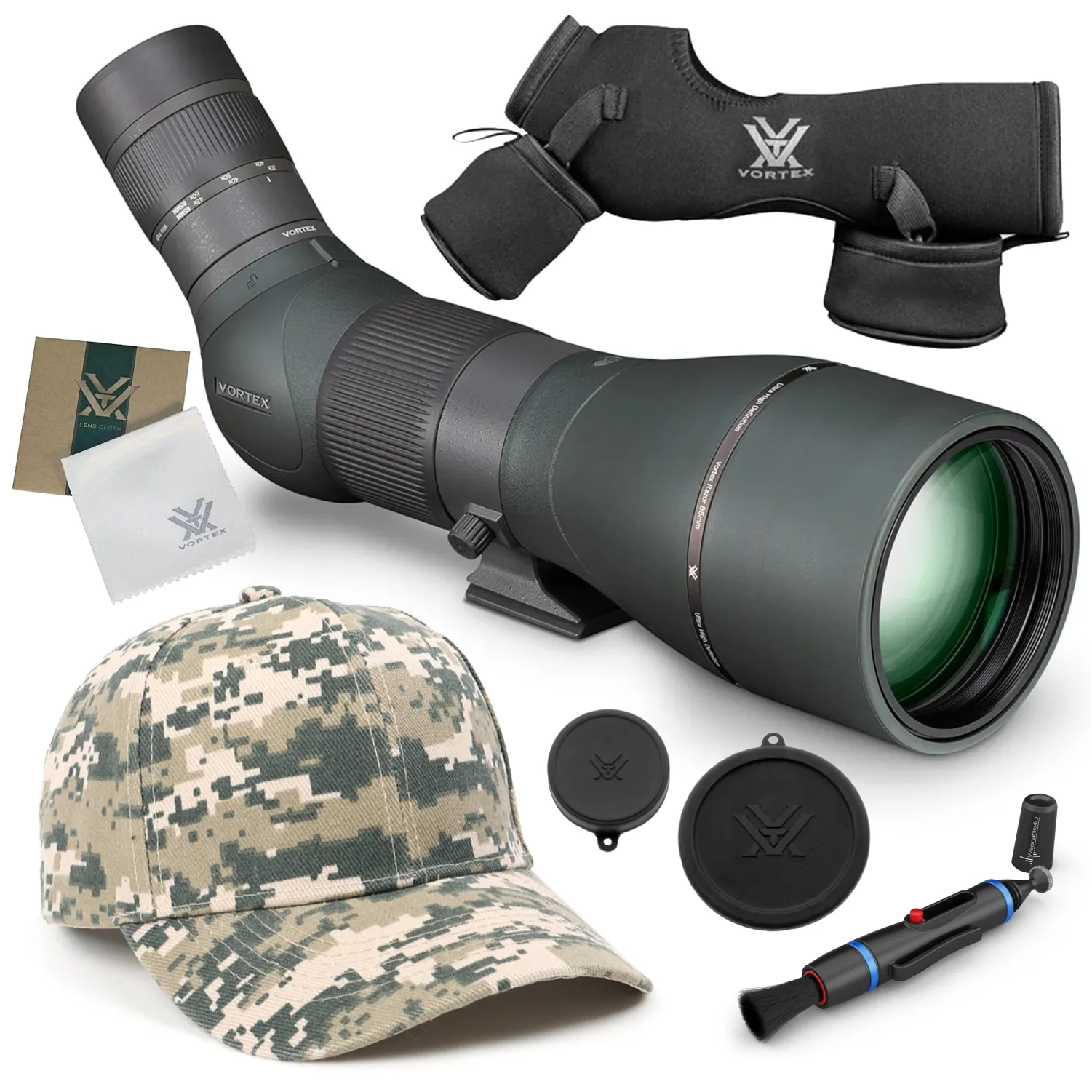 Vortex Optics Razor HD 27-60X85 (Angled) Spotting Scope (RS-85A)